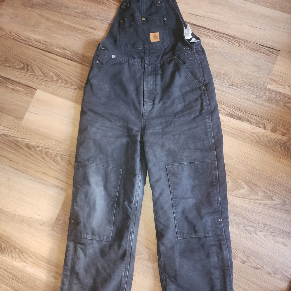 Carhartt Black Kids Canvas Overalls